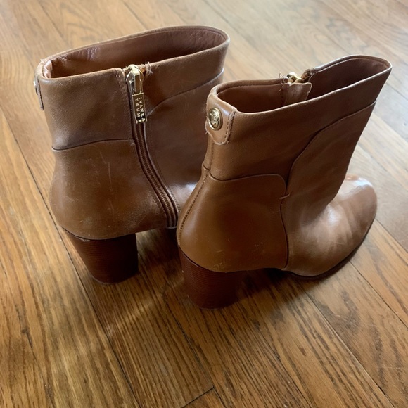 Women’s Leather Ivanka Trump Heeled Booties - Picture 3 of 7